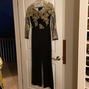 Black/gold jumpsuit